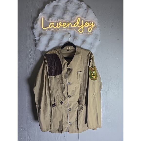 Vintage 60s 10-X Shooting Hunting Jacket Padded Outdoor Aristocrat Size 42 XL - Picture 1 of 15